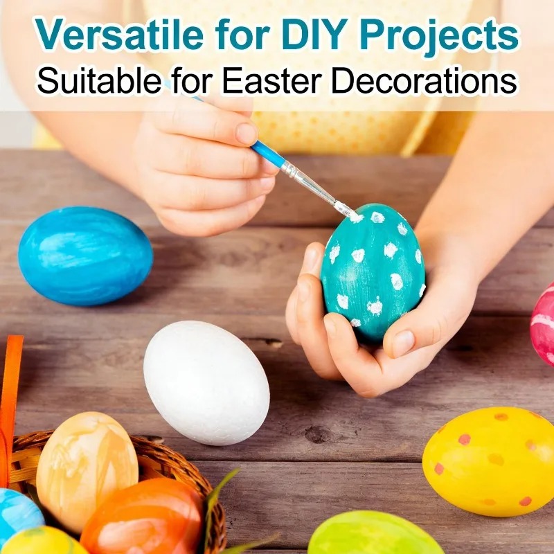 6cm White Foam Easter Eggs DIY - огляд і ціна Kids Toys In Wholesale