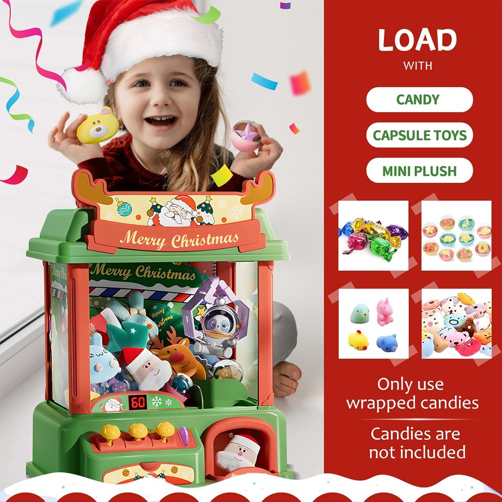 Christmas Claw Machine For Kid - огляд і ціна Kids Toys Vending Machine