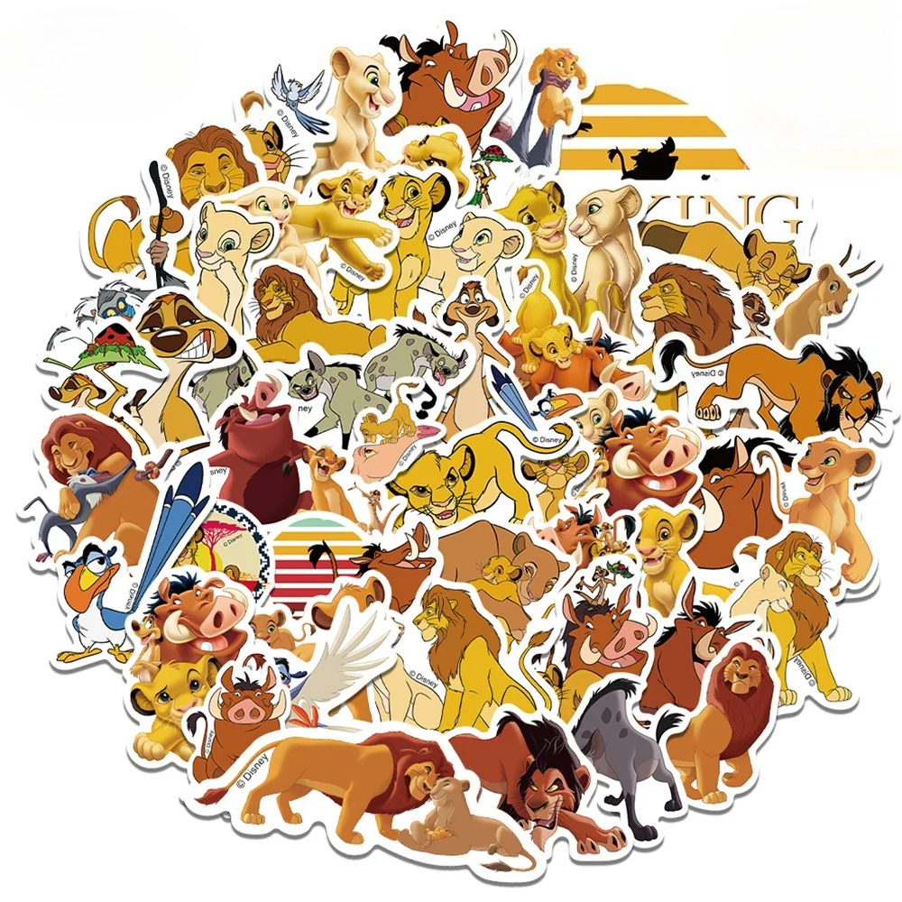 Cute lion Party Stickers Carto - огляд і ціна Kids Toys Laptop