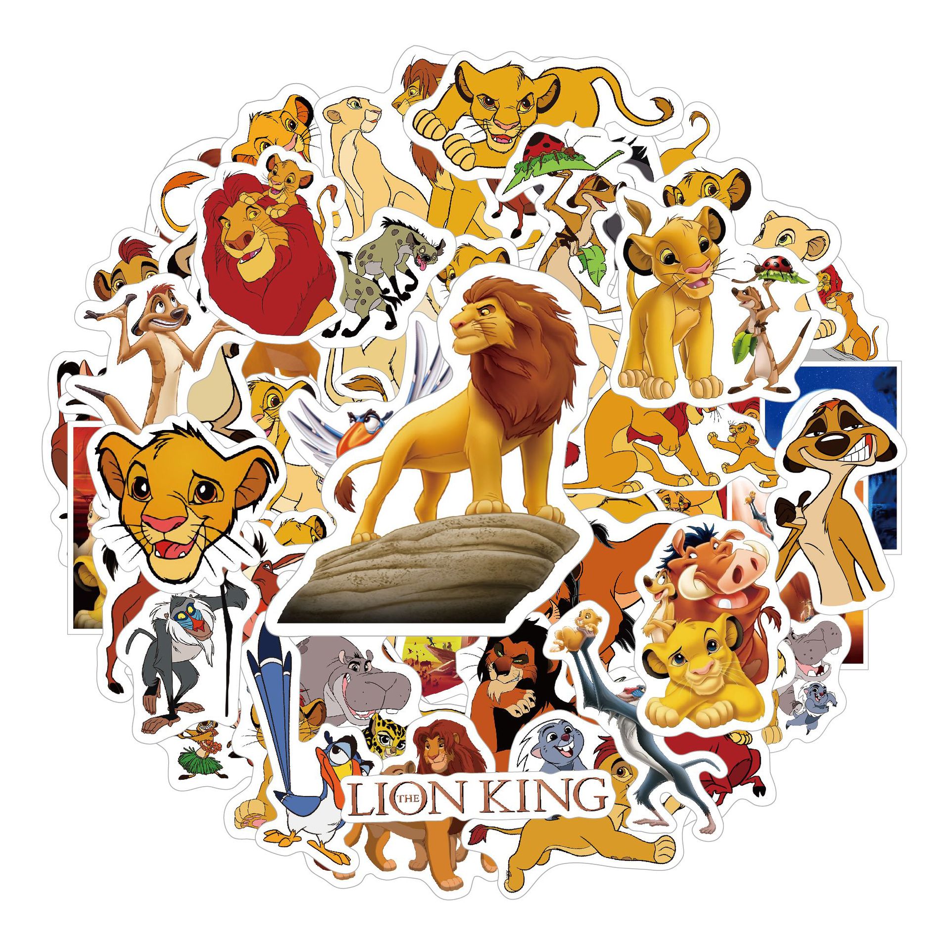 Cute lion Party Stickers Carto - огляд і ціна Kids Toys Laptop