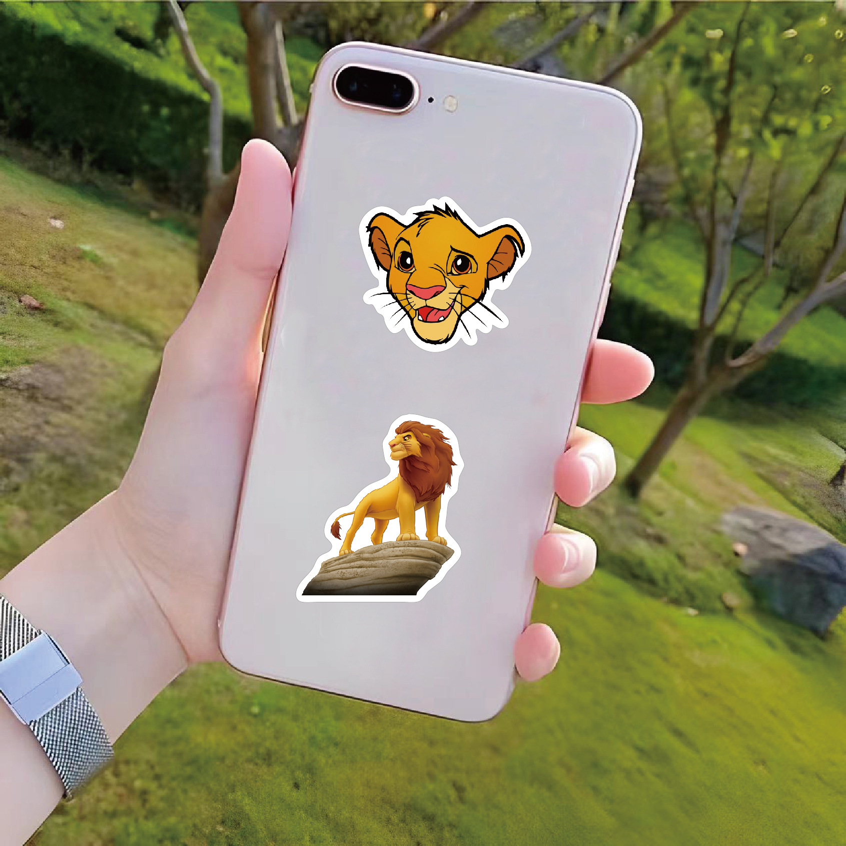 Cute lion Party Stickers Carto - огляд і ціна Kids Toys Laptop