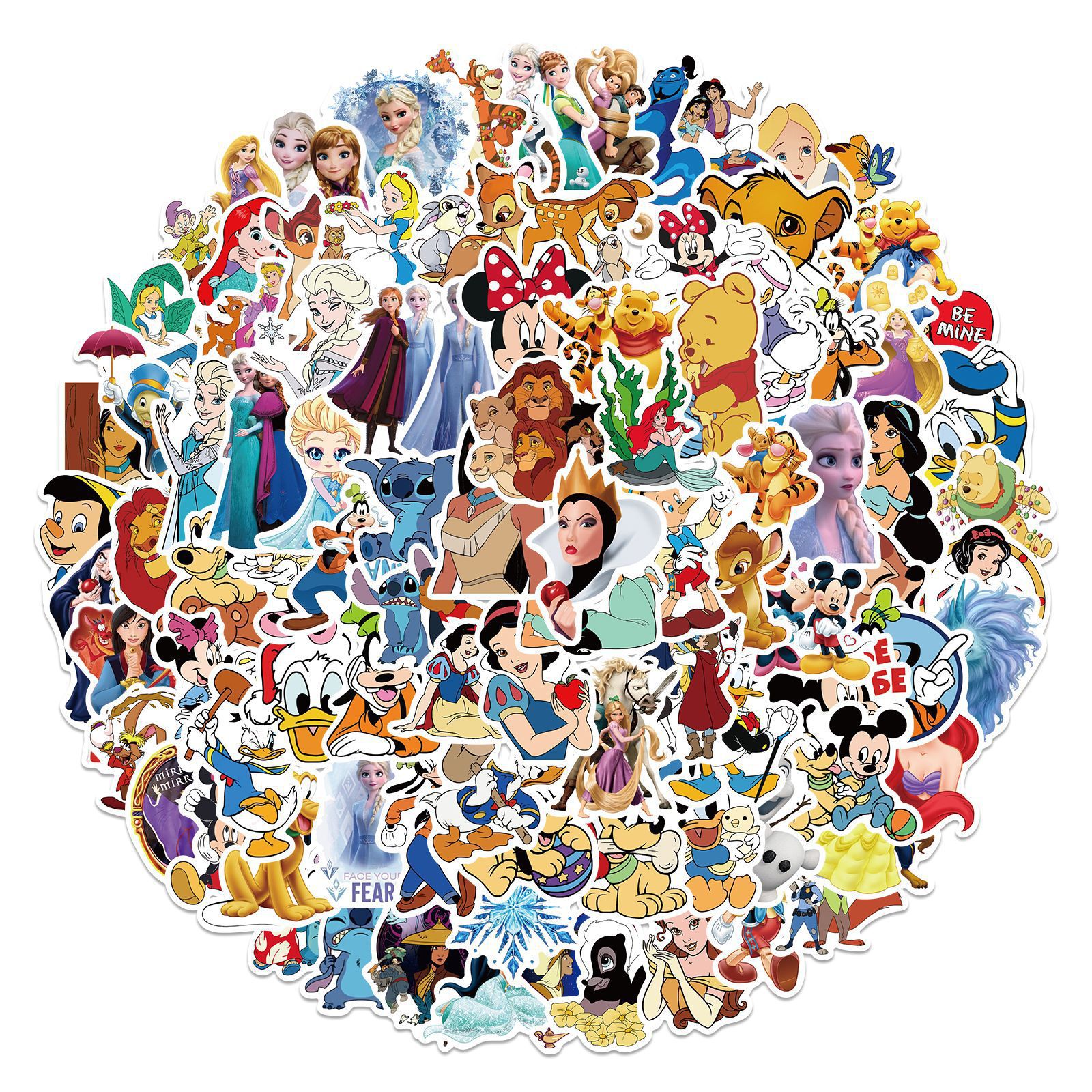 100PCS  Cute Mix Cartoon Anima - огляд і ціна Kids Toys Laptop