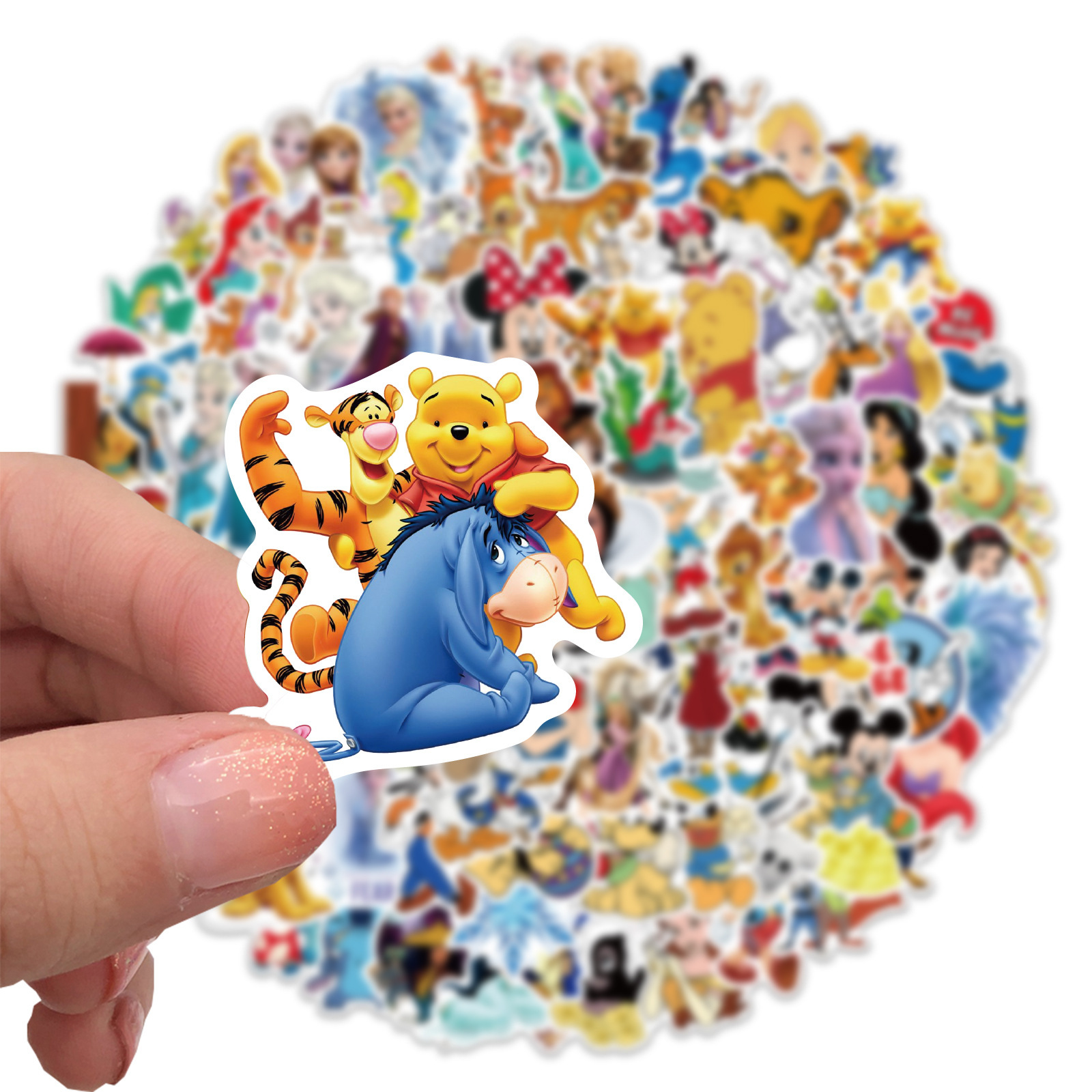 100PCS  Cute Mix Cartoon Anima - огляд і ціна Kids Toys Laptop
