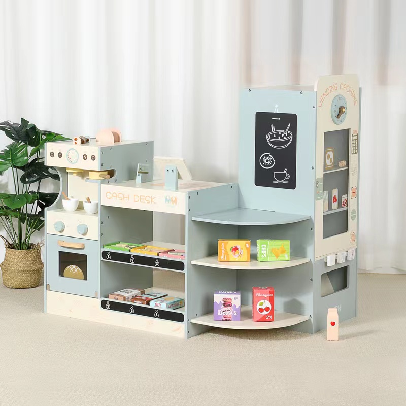 Kids Wooden Grocery Store Play - огляд і ціна Kids Toys Vending Machine
