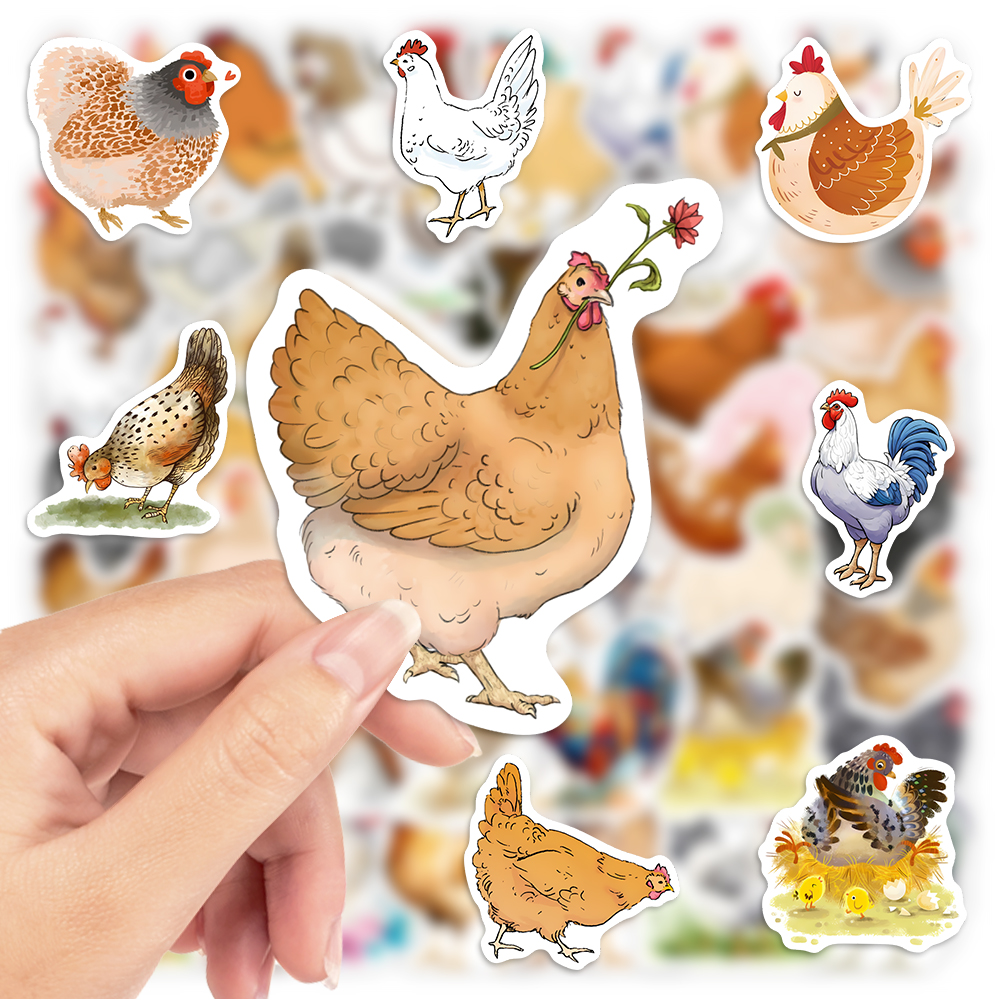 Cute Cartoon Chicken Stickers  - огляд і ціна Kids Toys Laptop