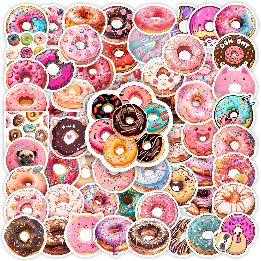 Cute Donut Dessert Stickers DI - огляд і ціна Kids Toys Laptop