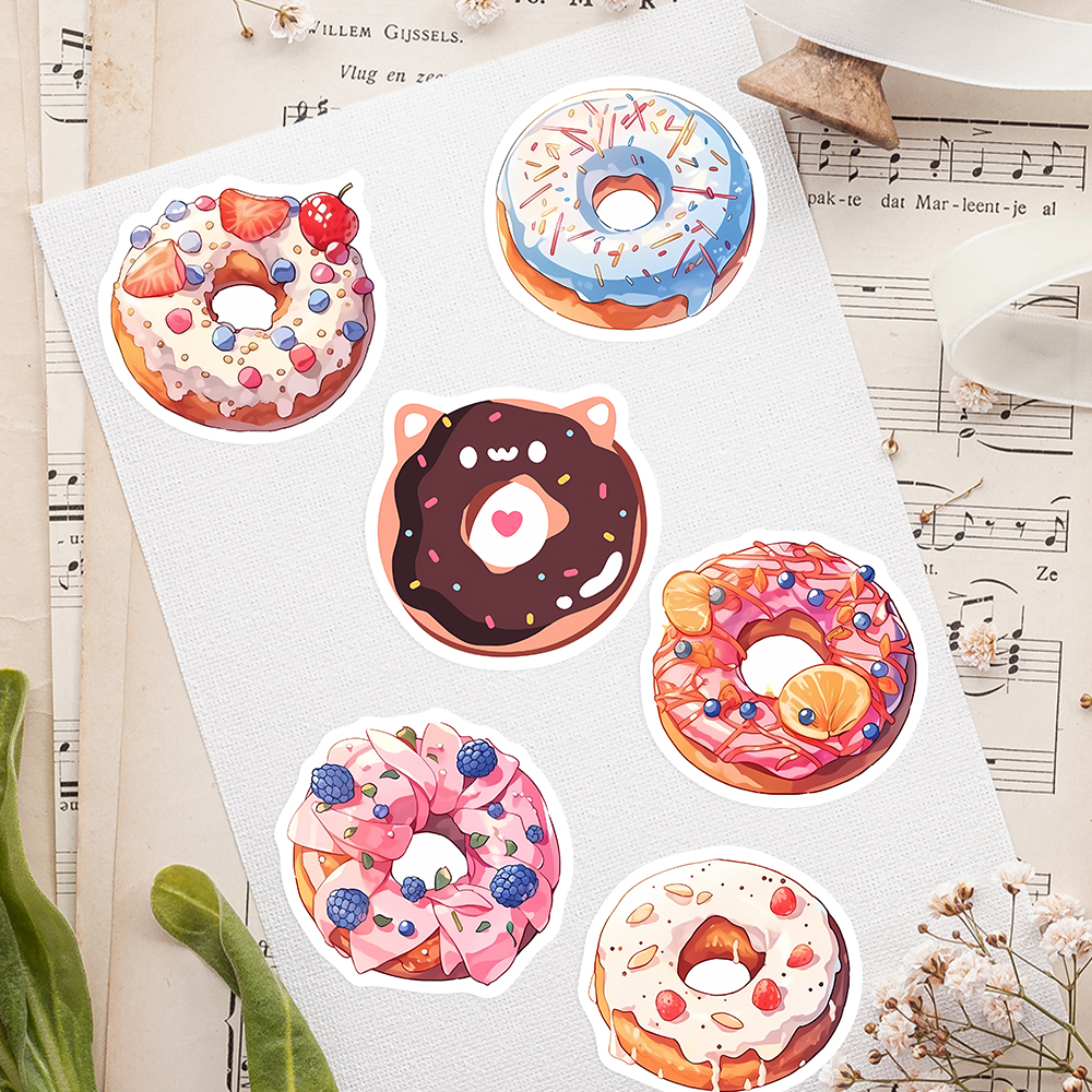 Cute Donut Dessert Stickers DI - огляд і ціна Kids Toys Laptop