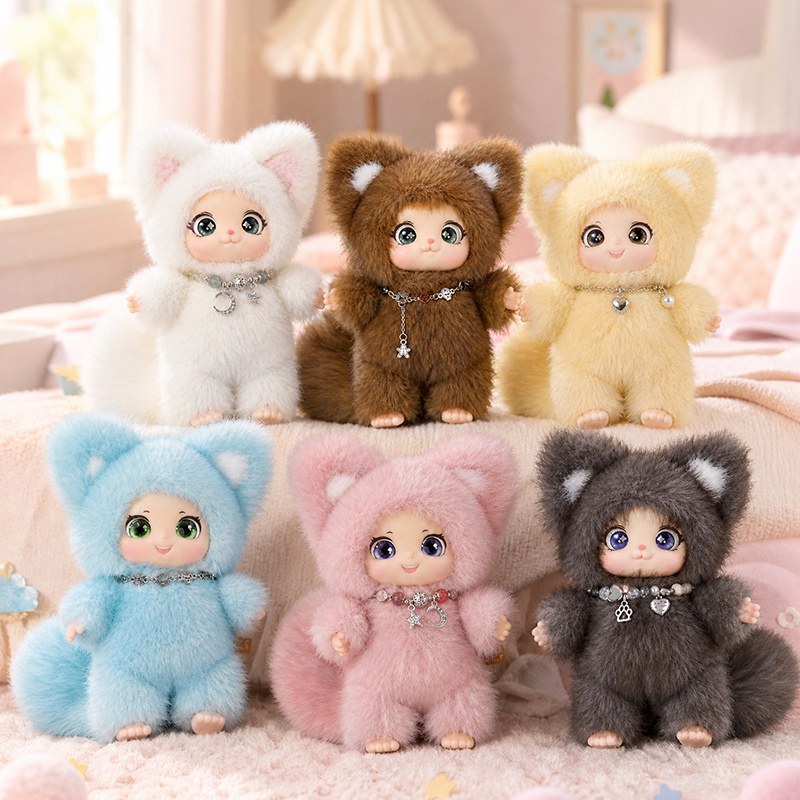 18cm New Cute Family Fox Plush - огляд і ціна Kids Toys Doll