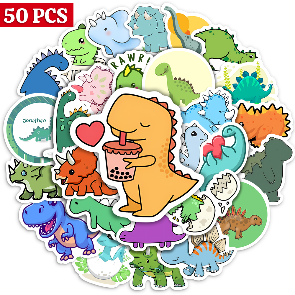 Cute Lovely dinosaur Stickers  - огляд і ціна Kids Toys Laptop