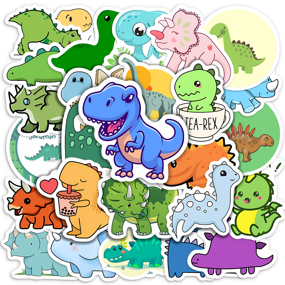 Cute Lovely dinosaur Stickers  - огляд і ціна Kids Toys Laptop