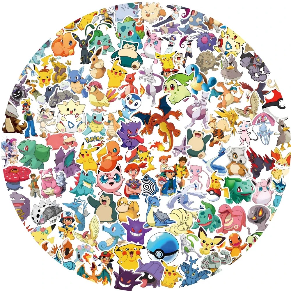50/100pcs Pokemon Anime Sticke - огляд і ціна Kids Toys Laptop