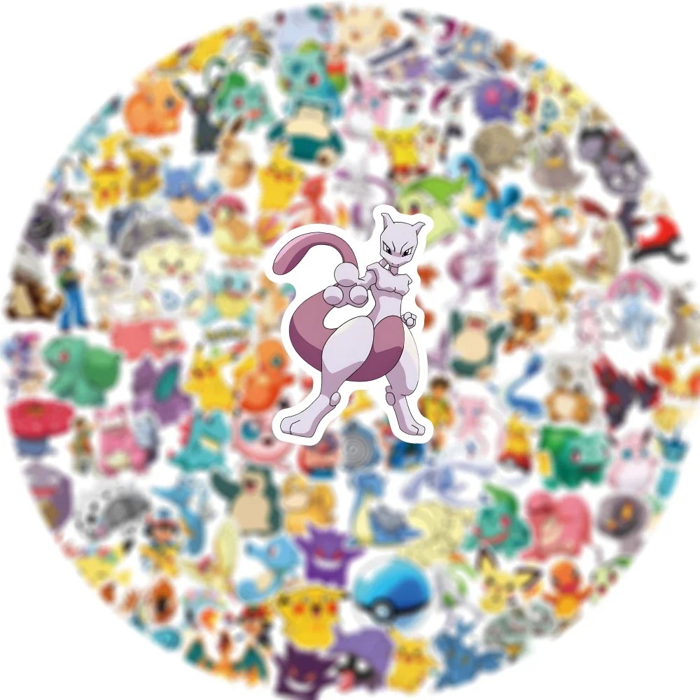 50/100pcs Pokemon Anime Sticke - огляд і ціна Kids Toys Laptop