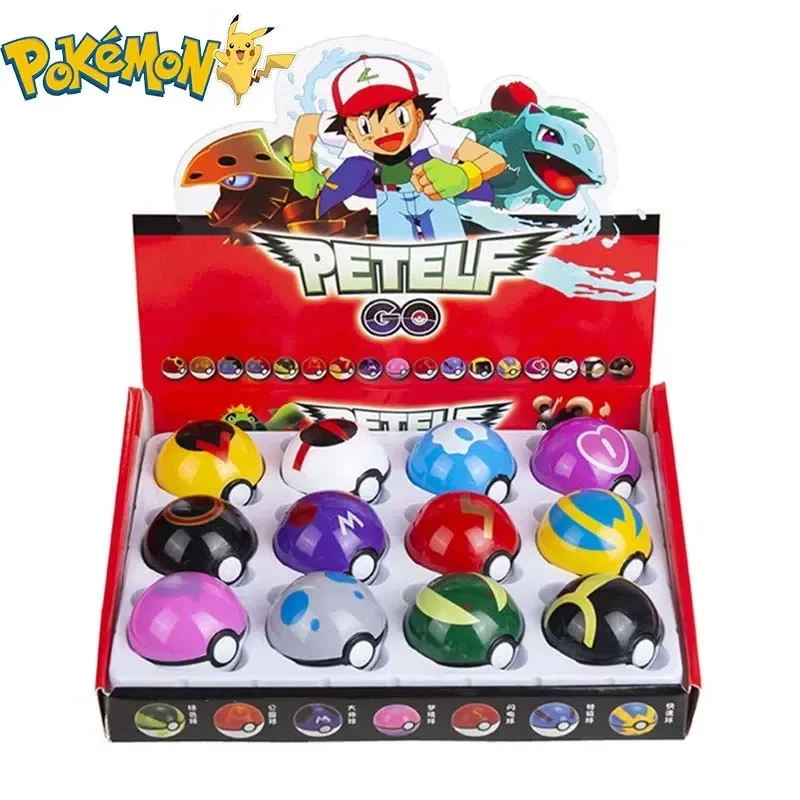 12Pcs Pokemon Figure Pokeball  - огляд і ціна Kids Toys Doll