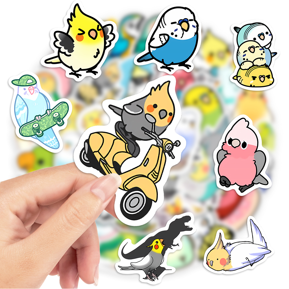 Cute Cartoon Parrot Stickers B - огляд і ціна Kids Toys Laptop